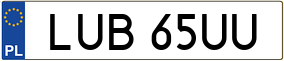 Trailer License Plate